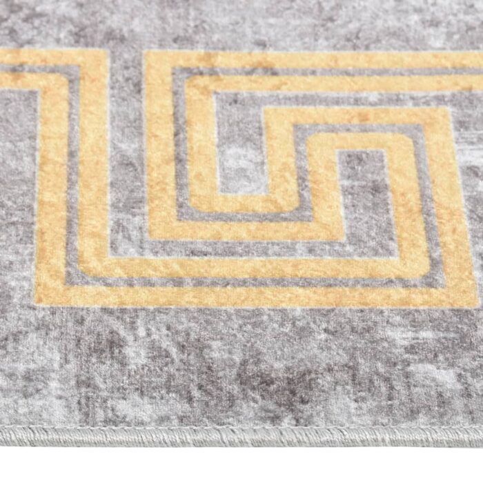 Tapis lavable antidérapant 80x300 cm Gris – Image 5