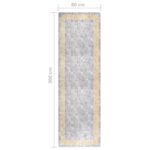 Tapis lavable antidérapant 80x300 cm Gris – Image 6