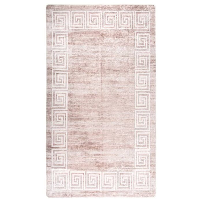 Tapis lavable antidérapant 190x300 cm Beige – Image 1