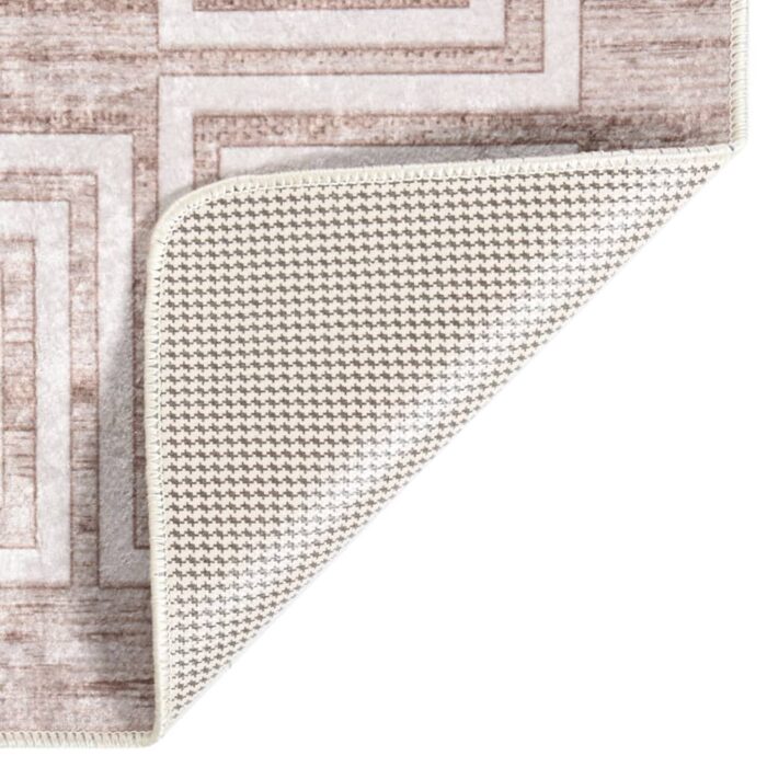 Tapis lavable antidérapant 190x300 cm Beige – Image 2
