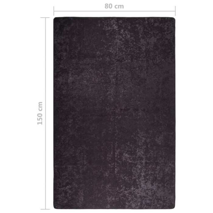 Tapis lavable antidérapant 80x150 cm Anthracite – Image 6