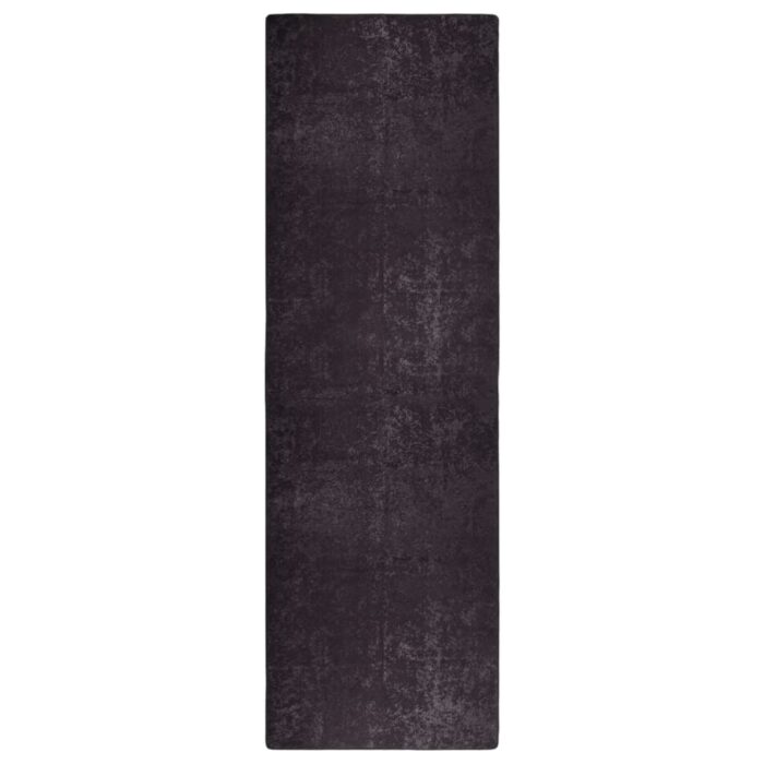 Tapis lavable antidérapant 80x300 cm Anthracite – Image 1