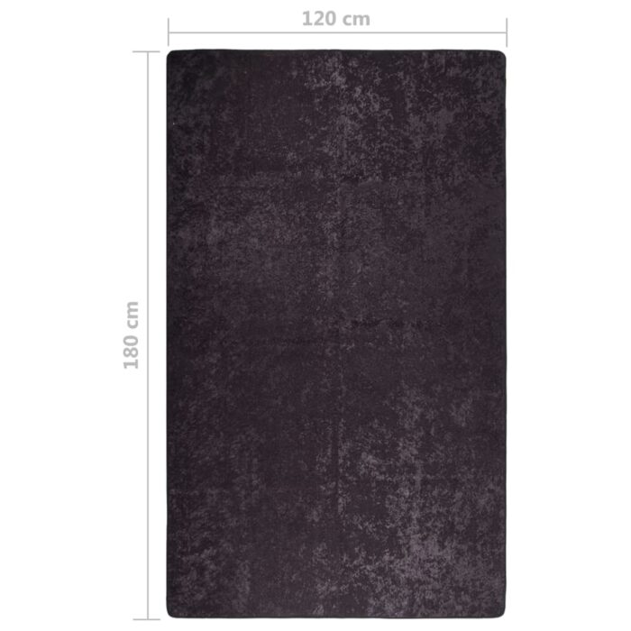 Tapis lavable antidérapant 120x180 cm Anthracite – Image 6