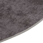 Tapis lavable antidérapant φ120 cm gris – Image 3