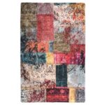 Tapis lavable antidérapant Patchwork 80x150 cm Multicolore