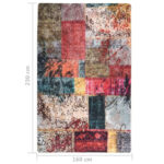 Tapis lavable antidérapant Patchwork 160x230 cm Multicolore – Image 4