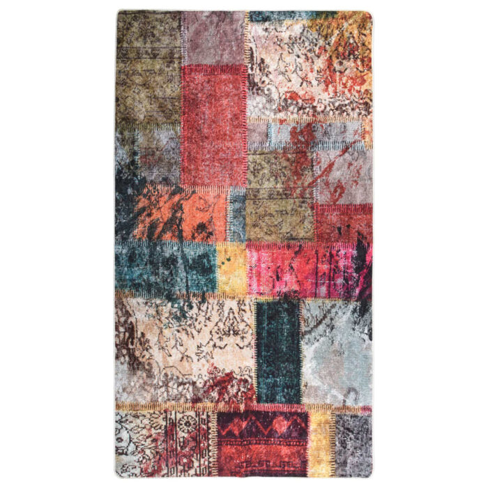Tapis lavable antidérapant Patchwork 190x300 cm Multicolore – Image 1
