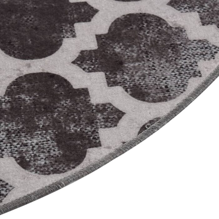 Tapis lavable antidérapant φ120 cm multicolore – Image 3