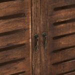 Vitrine Marron foncé 46x24x140 cm Bois massif de Paulownia – Image 5