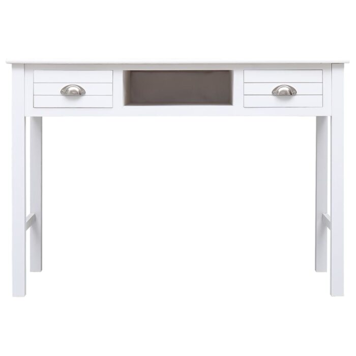 Buffet Blanc 108x45x76 cm Bois de Paulownia massif – Image 2