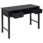 Buffet Noir 108x45x76 cm Bois de Paulownia massif – Image 2