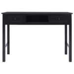 Buffet Noir 108x45x76 cm Bois de Paulownia massif – Image 3