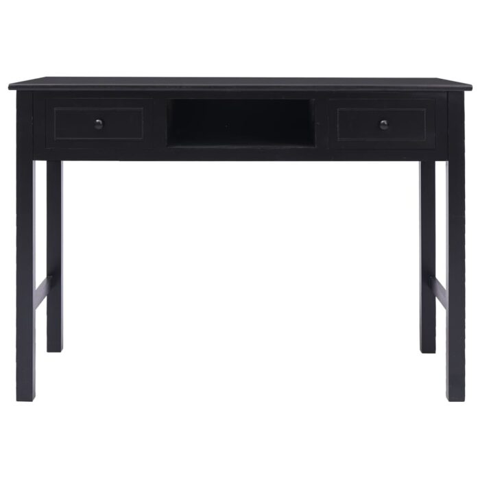 Buffet Noir 108x45x76 cm Bois de Paulownia massif – Image 3
