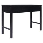 Buffet Noir 108x45x76 cm Bois de Paulownia massif – Image 4