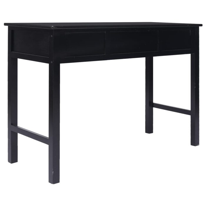 Buffet Noir 108x45x76 cm Bois de Paulownia massif – Image 4