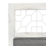 Cloison de séparation 6 panneaux Gris 210x165 cm Tissu – Image 4