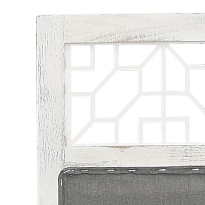 Cloison de séparation 6 panneaux Gris 210x165 cm Tissu – Image 4
