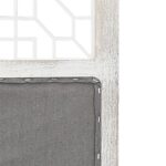 Cloison de séparation 6 panneaux Gris 210x165 cm Tissu – Image 5