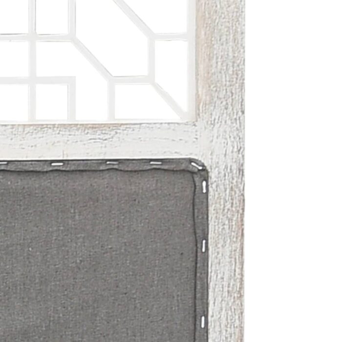 Cloison de séparation 6 panneaux Gris 210x165 cm Tissu – Image 5