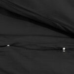 Ensemble de housse de couette Noir 200x200 cm Microfibre légère – Image 6