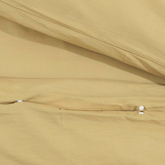 Ensemble de housse de couette Taupe 220x240 cm Microfibre – Image 6