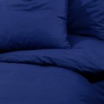 Ensemble de housse de couette Bleu marine 260x240 cm Microfibre – Image 5