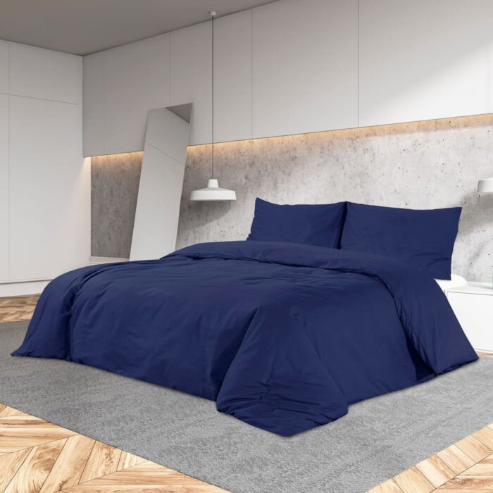 VXL8720286656259_m_en_hd_1.jpg Ensemble de housse de couette Bleu marine 260x240 cm Microfibre – Image 1