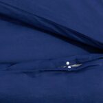 Ensemble de housse de couette Bleu marine 155x220 cm Microfibre – Image 6