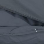 Ensemble de housse de couette Anthracite 260x240 cm Coton – Image 6