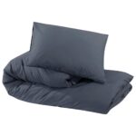 Ensemble de housse de couette Anthracite 200x220 cm Coton – Image 4