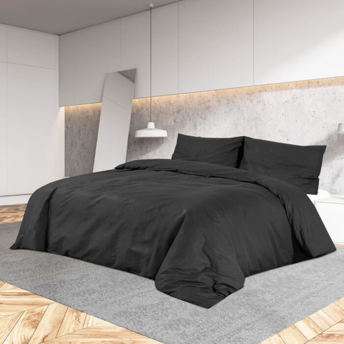 VXL8720286657423_m_en_hd_1.jpg Ensemble de housse de couette Noir 200x220 cm Coton – Image 1