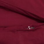 Ensemble de housse de couette Bordeaux 135x200 cm Coton – Image 6