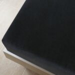 Draps-housses Jersey 2 pcs Noir 160x200 cm Coton – Image 2