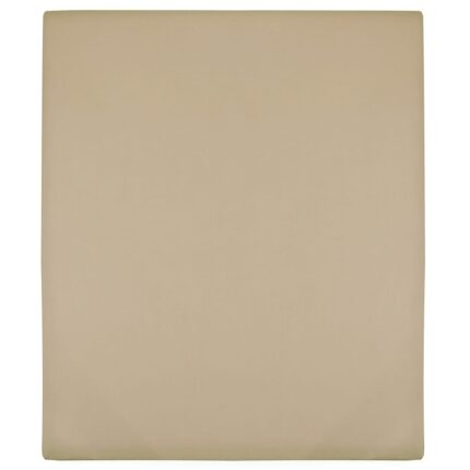 Drap-housse Jersey Taupe 100x200 cm Coton