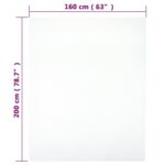 Draps-housses Jersey 2 pcs Blanc 160x200 cm Coton – Image 3