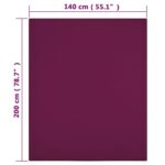 Drap-housse Jersey Bordeaux 140x200 cm Coton – Image 3