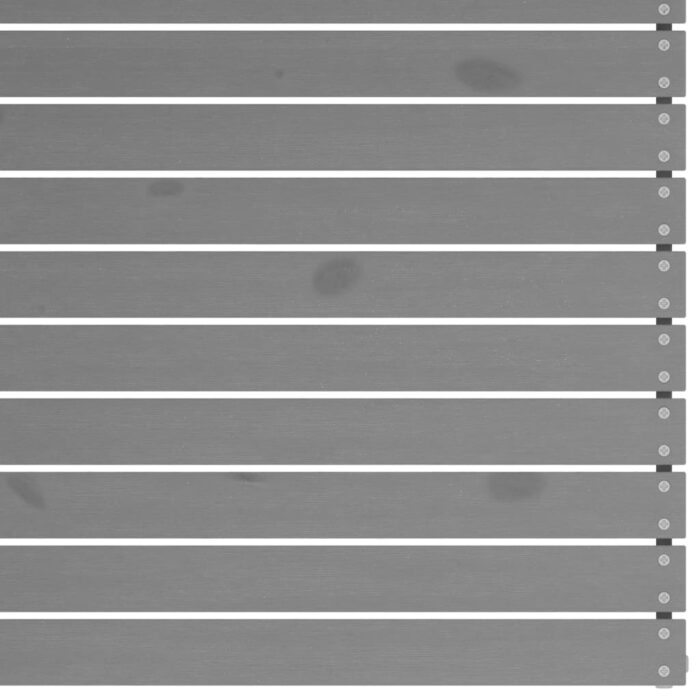 Canapé d'angle de jardin gris bois de pin massif – Image 3