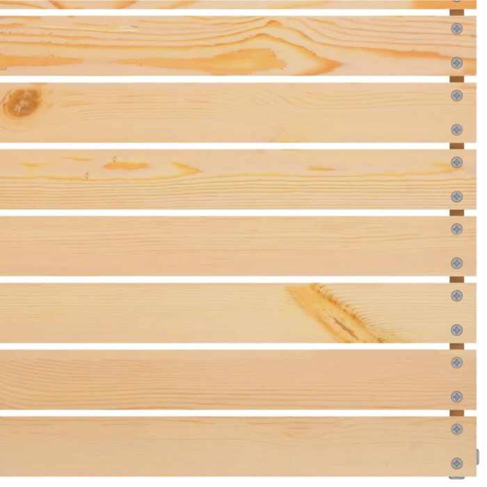 Canapé central de jardin Bois de pin massif – Image 3