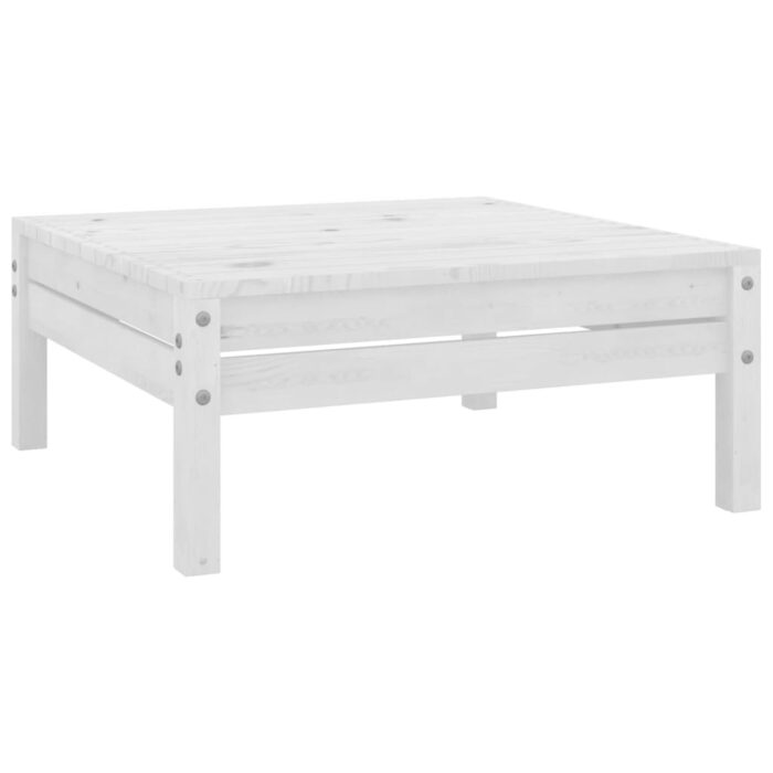 VXL8720286658925_a_en_hd_1.jpg Repose-pied de jardin blanc bois de pin massif – Image 1