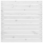 Repose-pied de jardin blanc bois de pin massif – Image 3