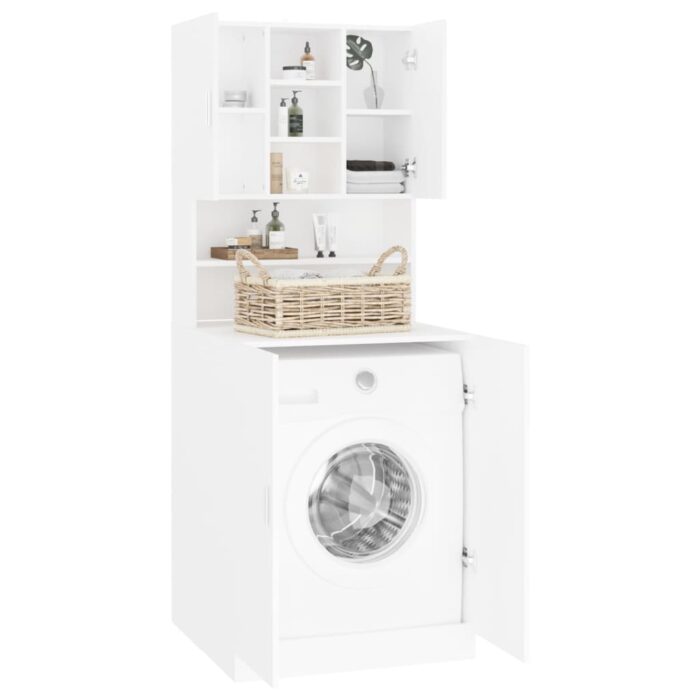 Meuble pour machine à laver Blanc – Image 2