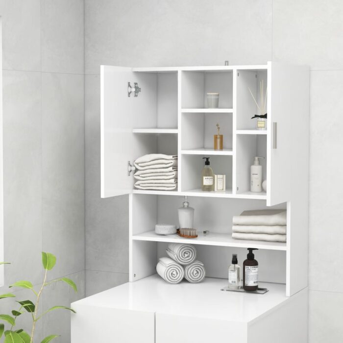 Meuble pour machine à laver Blanc – Image 3