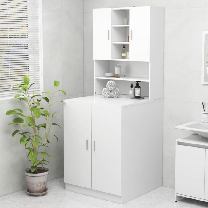 VXL8720286660768_m_en_hd_1.jpg Meuble pour machine à laver Blanc – Image 1