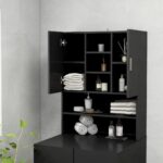 Meuble pour machine à laver Noir – Image 3