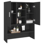 Meuble pour machine à laver Noir – Image 4