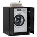 Meuble pour machine à laver Noir – Image 6