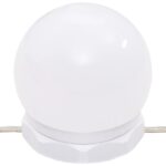 Coiffeuse à LED avec armoires noir bois d'ingénierie – Image 11