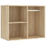 Coiffeuse à LED avec 2 armoires Chêne sonoma Bois d'ingénierie – Image 5