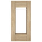 Armoires de couloir 2 pcs chêne sonoma bois d'ingénierie – Image 6