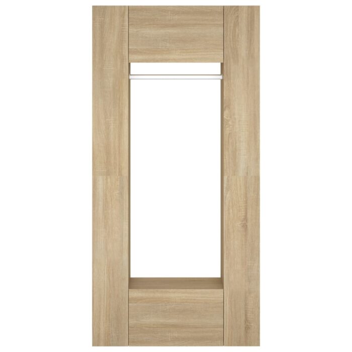 Armoires de couloir 2 pcs chêne sonoma bois d'ingénierie – Image 6
